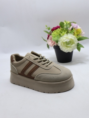 Buty sportowe damskie na płaskim (36-41) 6394-4 KHAKI