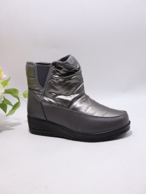 Botki damskie ocieplane na płaskim (36-41) W33-22 GREY