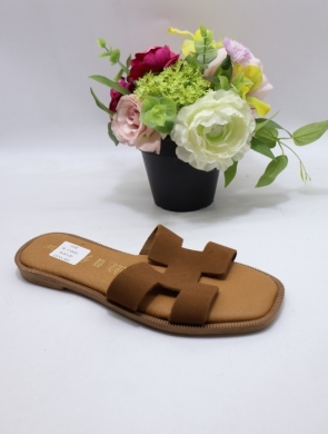 Klapki damskie na płaskim (36-41) 02 CAMEL