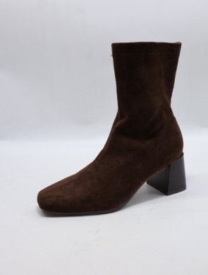 Botki damskie na obcasie (36-41) 968 BROWN