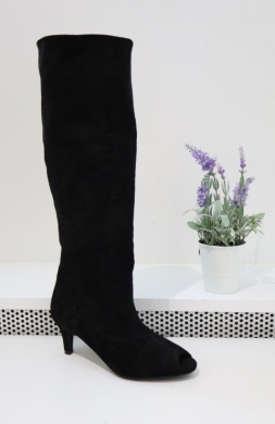 Kozaki damskie na szpilce (36-41) 68373 BLACK
