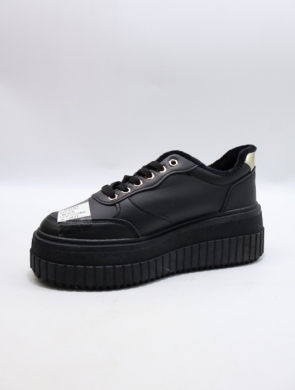 Buty sportowe damskie na płaskim (36-41) XLL-23192 BLACK