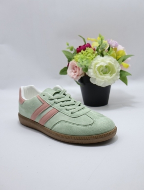 Buty sportowe damskie na płaskim (36-41) B-6610 GREEN