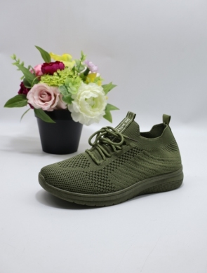Buty sportowe damskie na płaskim (36-41) BK25 GREEN