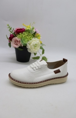 Półbuty damskie na płaskim (36-42) 25109-8 WHITE
