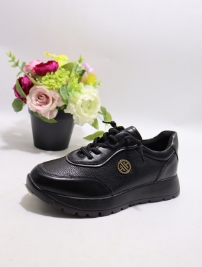 Buty sportowe damskie na płaskim (36-41) L219-1 BLACK