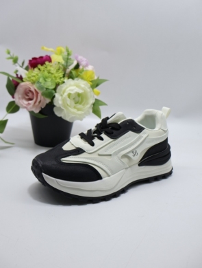 Buty sportowe damskie na płaskim (36-41) 23093 BLACK