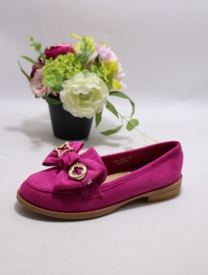 Mokasyny damskie na płaskim (36-40) G0-1630 FUSHIA
