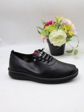 Półbuty damskie na płaskim (36-42) 3104-21 BLACK