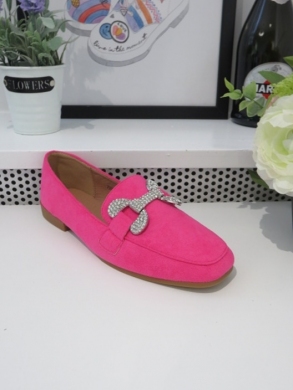 Mokasyny damskie na płaskim (36-41) 7983 FUSIA
