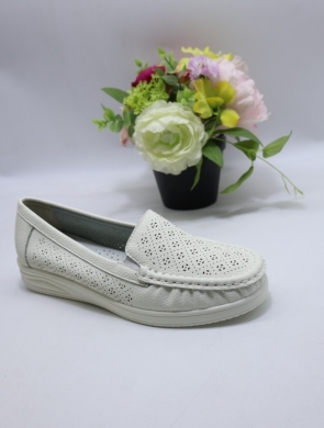 Mokasyny damskie na płaskim (36-41) 9196 WHITE