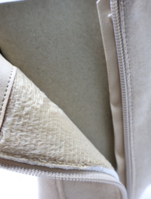 Botki damskie ocieplane na szpilce (36-41) 9179 BEIGE