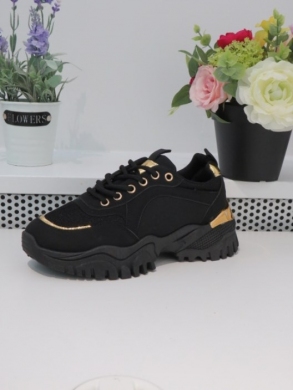 Buty sportowe damskie na płaskim (36-41) A15 BLACK