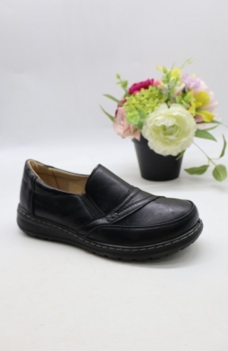 Półbuty damskie na płaskim (36-41) 22T43-1 BLACK