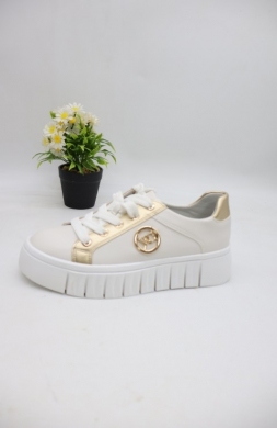 Buty sportowe damskie na płaskim (36-41) 6626 WHITE