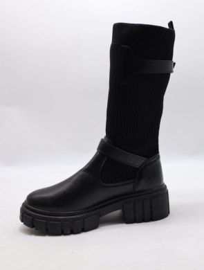 Botki damskie na płaskim (36-41) BK188 BLACK
