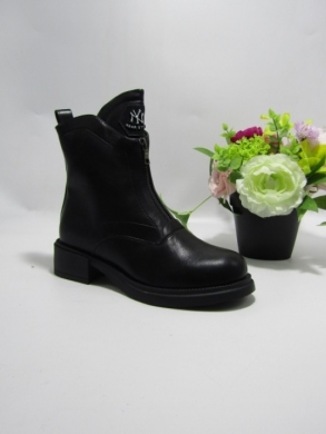 Botki damskie ocieplane na płaskim (36-41) XPL-09 BLACK