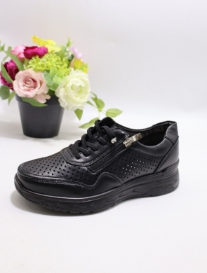 Buty sportowe damskie na płaskim (36-41) BK-618 BLACK