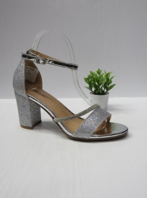 Sandały damskie na obcasie (36-41) C-31 SILVER