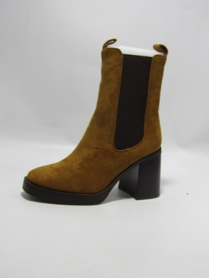 Botki damskie ocieplane na obcasie (36-41) 8600 CAMEL