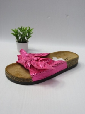 Klapki damskie na płaskim (36-41) R-30 FUSHIA