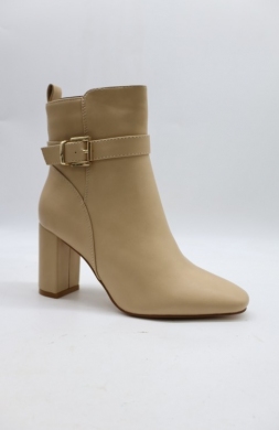Botki damskie ocieplane na obcasie (36-41) 9190 BEIGE