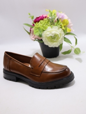 Mokasyny damskie na płaskim (36-41) CHC337 CAMEL