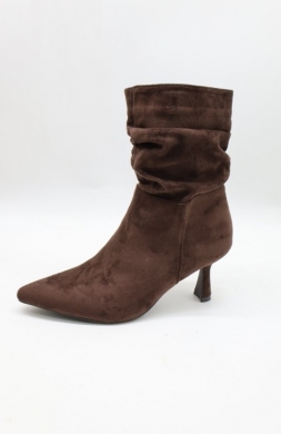 Botki damskie na szpilce (36-41) DE8552 BR/SU