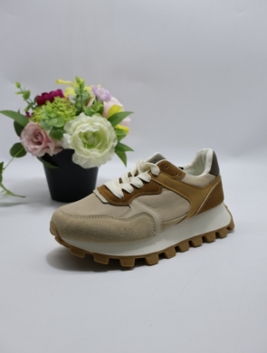 Buty sportowe damskie na płaskim (36-41) 8353 KHAKI