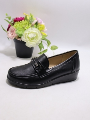 Półbuty damskie na płaskim (36-41) C-501 BLACK