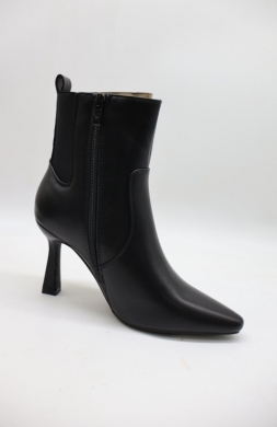 Botki damskie ocieplane na szpilce (36-41) 9182 BLACK