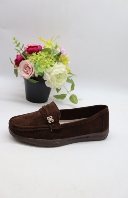 Mokasyny damskie na płaskim (36-41) 4251 BROWN