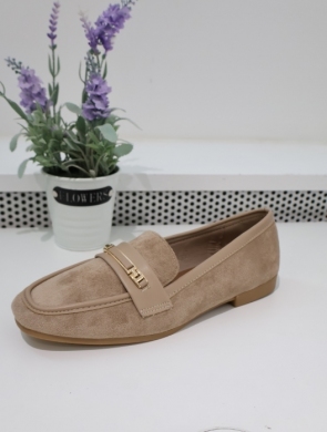 Mokasyny damskie na płaskim (36-41) 9713 KHAKI