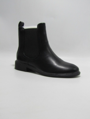 Botki damskie ocieplane na płaskim (36-41) H8-229A BLACK