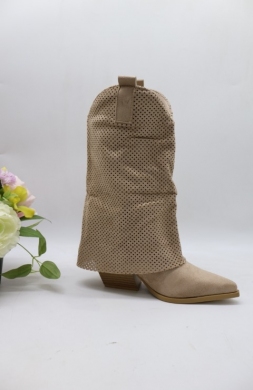 Kozaki damskie na obcasie (36-41) YY-93 BEIGE