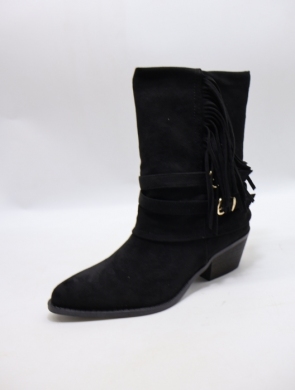 Botki damskie na obcasie (36-41) DF232 BLACK