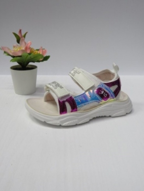 Sandały dziewczęce (26-31) D955 WHITE