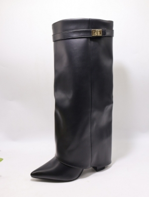 Kozaki damskie na obcasie (36-41) 8623 BLACK