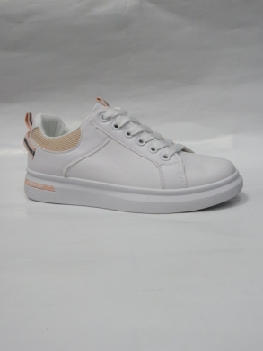 Buty sportowe damskie na płaskim (36-41) BO-723 WHITE/PINK