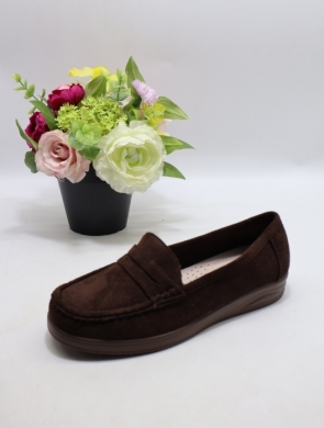 Mokasyny damskie na płaskim (36-41) 3288 BROWN