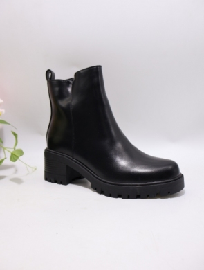 Botki damskie ocieplane na obcasie (36-41) WZ-72 BLACK