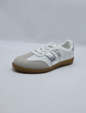 Buty sportowe damskie na płaskim (36-41) GG688 SILVER