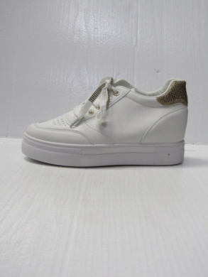 Buty sportowe damskie na płaskim (36-41) B015 WHITE/GOLD