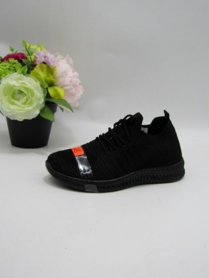 Buty sportowe damskie na płaskim (36-41) W065 BLACK