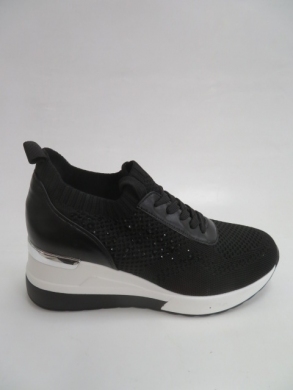 Buty sportowe damskie na koturnie (36-41) HQ258 BLACK