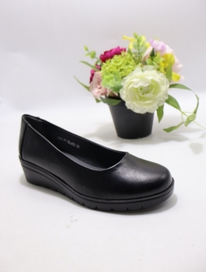 Półbuty damskie na koturnie (36-41) YCC71 BLACK