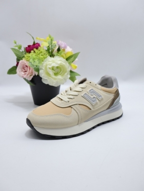 Buty sportowe damskie na płaskim (36-41) 24069 KHAKI