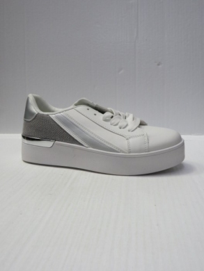 Buty sportowe damskie na płaskim (36-41) XBC-23203 WHITE