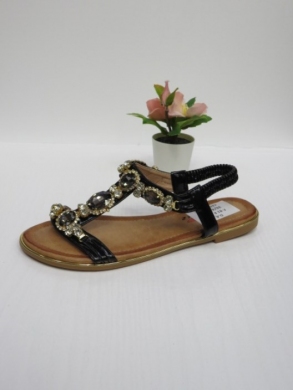 Sandały damskie na płaskim (36-41) F-81 BLACK