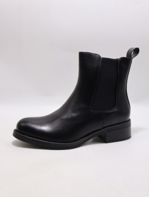 Botki damskie ocieplane na płaskim (36-41) V-865 BLACK